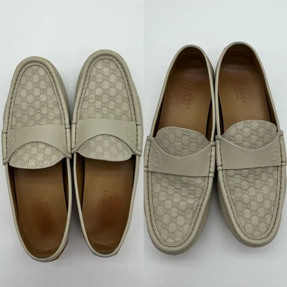 Authentic Gucci Guccissima ivory loafers - Picture 3 of 15